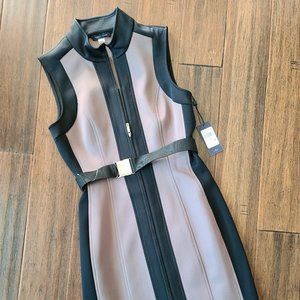 Tommy Hilfiger Fitted Zip Up Mini Dress